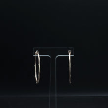 Load image into Gallery viewer, Tempest Designs Worn Rose Gold Hoop w/ Crystals Earrings