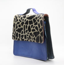 Load image into Gallery viewer, Nephele Molly Blue Leather Handbag
