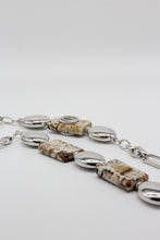 Load image into Gallery viewer, Nour London Rectangular Natural Stone Necklace
