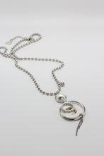 Load image into Gallery viewer, Nour London Bead Chain White Resin Pendant Necklace
