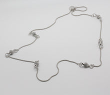 Load image into Gallery viewer, Nour London Clear Crystal Long Necklace
