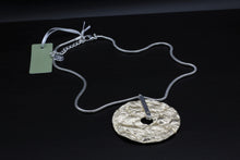 Load image into Gallery viewer, Tempest Designs Textured Disc Pendant Necklace
