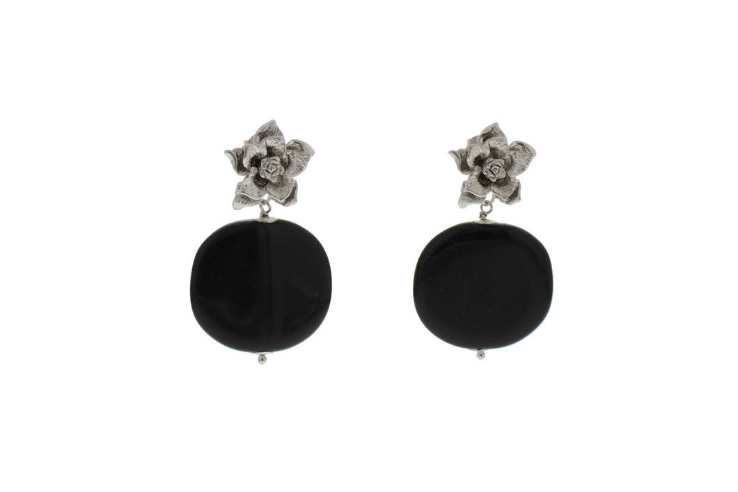 Nour London Vintage Flower Resin Earrings