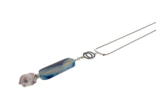 Load image into Gallery viewer, Nour London Natural Stone Pearl Slider Necklace
