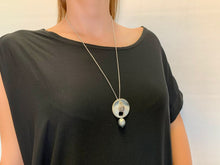 Load image into Gallery viewer, Nour London Semi-precious C Pearl Pendant
