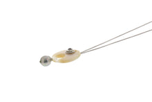 Load image into Gallery viewer, Nour London Semi-precious C Pearl Pendant
