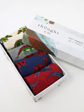 Load image into Gallery viewer, Thought Extinct Bamboo Organic Cotton Blend 4 Pack Baby Socks Gift Box

